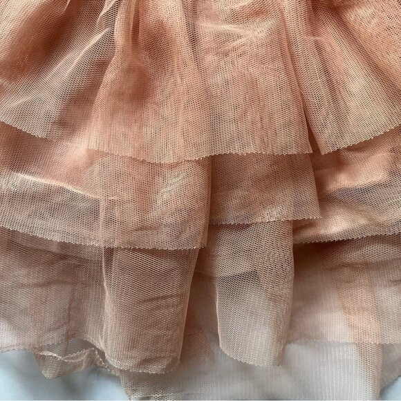 Zara Baby Girl Tutu Pink Feminine Layered Tulle Lined Cotton Sz 12-18  Months - Picture 10 of 14